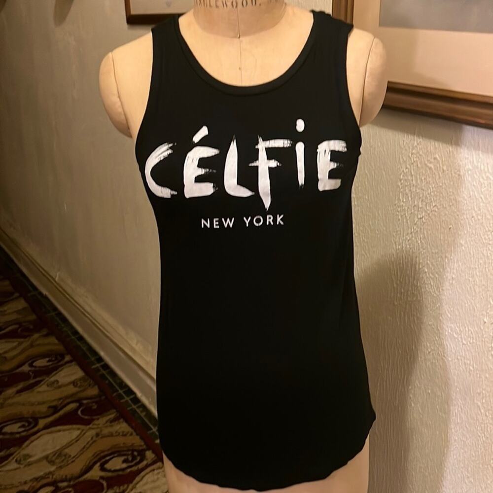 Celfie New York Black Tank Top Size M